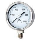 100mm 3,15&quot; manômetro enchido glicerina enchido líquido de aço inoxidável do calibre de pressão