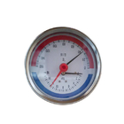 Manômetro Thermo 0-6bar de 1/2 BSP calibre de pressão da temperatura de 1/4&quot; de 100MM
