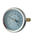 termômetro bimetálico bimetálico de 63mm de aço inoxidável com alta temperatura de bronze