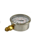 Óleo líquido do manômetro encheu o seletor 63mm do calibre de pressão 6BAR do tubo de bordão 90psi 1/4&quot;