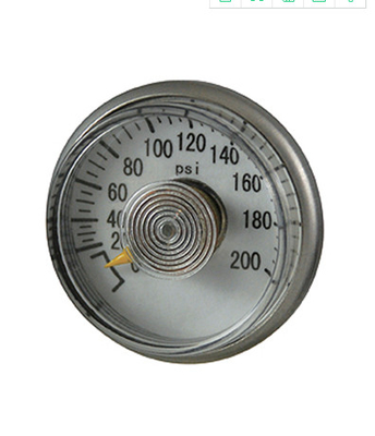 Calibre de pressão do extintor do CO2 Class2.5 no manômetro vermelho verde 0-3000psi