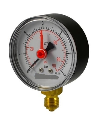 Calibre de pressão dobro 400bar da agulha do manômetro 1,57” 40mm do teste do gás de ar 15000psi